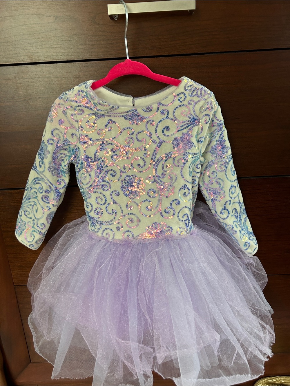 Girls' Lavender Sparkle Tutu Dress